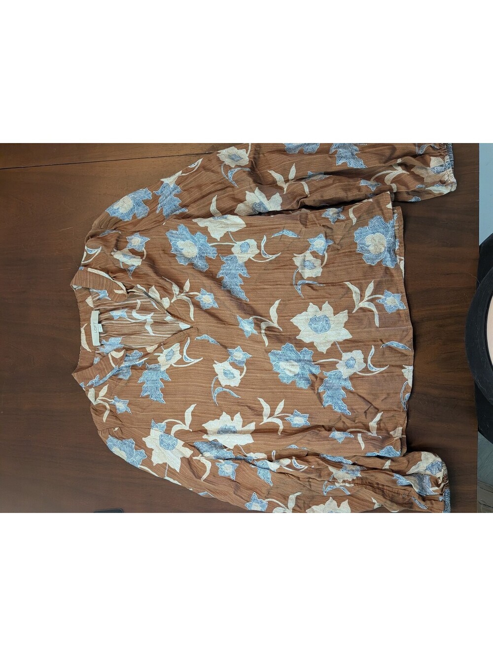 LOFT Floral Textured Blouse - Women's Medium